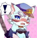  artist_request blue_eyes bra cat cat_busters furry open_mouth 