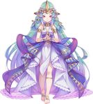  absurdly_long_hair armlet barefoot barefoot_sandals bracelet bridal_gauntlets dress full_body green_hair haccan hair_rings hands_clasped headpiece jewelry leglet long_hair luca_(seiken_densetsu) official_art own_hands_together pointy_ears sash seiken_densetsu seiken_densetsu_2 simple_background smile solo square_enix standing thick_eyebrows toes very_long_hair white_background 