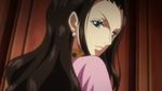  1girl alone black_hair blue_eyes earring female long_hair nico_robin one_piece solo 