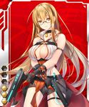  1girl breasts card_(medium) glasses isosaki_iki_(taimanin_asagi_battle_arena) long_hair sakuranbo taimanin_asagi_battle_arena taimanin_asagi_battle_arena_all_card_gallery 