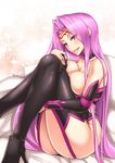  :q ass bare_shoulders black_footwear blush boots breasts choker cleavage collarbone commentary_request detached_sleeves facial_mark fate/stay_night fate_(series) forehead_mark from_side high_heel_boots high_heels large_breasts leg_hug long_hair long_sleeves looking_at_viewer looking_to_the_side no_blindfold pink_eyes pink_hair rider shuugetsu_karasu sitting smile solo thick_thighs thigh_boots thighhighs thighs tongue tongue_out very_long_hair 