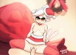  2018 2d_animation animal_humanoid animated balls bell black_markings bouncing_breasts breasts cephalopod cephalopod_humanoid christmas clothed clothing collar colo costume ear_piercing erection exotic_pupils eye_markings facial_markings hair hat headwear holidays humanoid inkling legwear marie_(splatoon) marine marine_humanoid markings mask_(marking) mollusk mollusk_humanoid navel nintendo nipples orange_eyes penetration penis piercing pink_nipples pointy_ears pussy red_clothing santa_costume santa_hat sex small_breasts splatoon spread_legs spreading stockings vaginal vaginal_penetration video_games white_hair yellow_pupils 