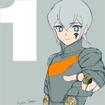  1boy digital_devil_saga grey_eyes grey_hair serph shin_megami_tensei solo 