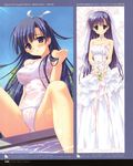  areola cameltoe dress erect_nipples hoshizora_e_kakaru_hashi ryohka school_swimsuit see_through swimsuits wedding_dress wet wet_clothes 