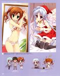  bra chibi christmas dress hana_x_hana pantsu pantyhose ryohka seifuku thighhighs 