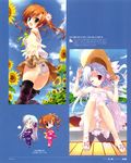  ass cameltoe chibi dress hana_x_hana pantsu ryohka shimapan summer_dress thighhighs yukata 