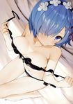  bikini cleavage matsui_hiroaki re_zero_kara_hajimeru_isekai_seikatsu rem_(re_zero) screening swimsuits undressing 