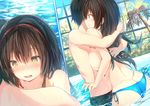  ass kawaikereba_hentai_demo_suki_ni_natte_kuremasu_ka? sune_(mugendai) swimsuits tokihara_sayuki topless wet 