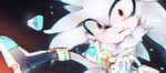  2017 anthro clothing fur gloves hedgehog iroha_sss male mammal silver_the_hedgehog simple_background solo sonic_(series) toony video_games 