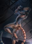  android anthro casual_nudity cheetah cybernetics feline fur machine male mammal nude pawpads rakisha repair robot science_fiction smile solo space spots spotted_fur yellow_fur 