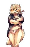  2017 anthro bedroom_eyes belly big_breasts biped black_clothing black_nose black_topwear blush breasts brown_eyes camel_toe canine cheek_tuft cleavage clothed clothing clothing_lift collarbone dog eyelashes female fluffy fluffy_tail front_view hair hair_accessory half-closed_eyes humanoid_hands hybrid jindo kemono kishu_inu korean liking_lips long_tail mammal navel open_mouth open_smile oversized_clothing oversized_shirt panties pink_bottomwear pink_clothing portrait ryonggay seductive shirt shirt_lift short_hair simple_background slightly_chubby smile solo standing striped_panties tan_body tan_hair tan_tail three-quarter_portrait tuft underwear undressing white_background yong-sil_(ryonggay) 