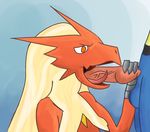  absurd_res ambiguous_gender animal_genitalia animal_penis anthro anthro_on_anthro balls blaziken canine_penis duo erection faceless_male fellatio hi_res holding_penis interspecies knot lucario male male/ambiguous nintendo open_mouth oral otterjunk penis pok&eacute;mon pok&eacute;mon_(species) sex solo_focus tongue vein veiny_penis video_games 