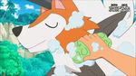  animated animated_gif bathing canine lycanroc pikachu pokemon pokemon_(anime) pokemon_sm pokemon_sm_(anime) satoshi_(pokemon) soap sponge 
