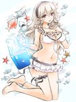  :o anklet bare_legs barefoot bikini bikini_skirt black_bow blonde_hair blooper blush book bow breasts cleavage collarbone eyebrows_visible_through_hair female_my_unit_(fire_emblem_if) fire_emblem fire_emblem_heroes fire_emblem_if fish floating floating_object flower flower_necklace front-tie_bikini front-tie_top full_body geckolion gen_1_pokemon glowing grimoire groin hair_between_eyes hairband hand_on_own_chest jewelry kneeling long_hair looking_at_viewer mamkute mario_(series) medium_breasts my_unit_(fire_emblem_if) navel necklace open_book open_mouth pink_flower pointy_ears pokemon pokemon_(creature) red_eyes school_of_fish shark starfish staryu stomach super_mario_bros. swimsuit thigh_strap very_long_hair wavy_mouth white_bikini white_bow 