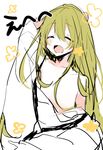  bad_id bad_pixiv_id blush enkidu_(fate/strange_fake) fate_(series) green_eyes green_hair happy highres male_focus open_mouth scratching_head sketch smile solo tashima_(tazima11) white_background 