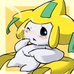  blush bukkake cum drooling female jirachi legendary_pok&#233;mon messy nintendo pok&#233;mon pokemon pussy saliva solo takara_(artist) tears video_games 