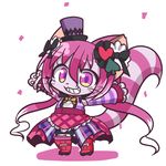  artist_request boots cat cat_busters furry hair_flower hat pink_hair short_hair 