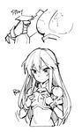  aira_(fire_emblem) armor breast_conscious chibi commentary elbow_gloves fire_emblem fire_emblem:_seisen_no_keifu fire_emblem_heroes gebyy-terar gloves greyscale jewelry long_hair monochrome solo white_background 