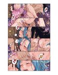  black_hair blue_hair breasts clothed_sex fairy_tail gajeel_redfox levy_mcgarden rusky sequential sex vaginal 