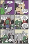  2017 alligator angie_(study_partners) anthro blue_eyes buckteeth clothed clothing comic crocodilian donkey elephant english_text equine fangs female green_sclera horse jennifer_(study_partners) male mammal open_mouth ragdoll_(study_partners) reptile scalie speech_bubble spikes study_partners tears teeth text thunderouserections tongue trunk tusks woody_(study_partners) young 