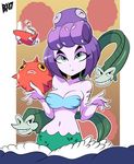 1girl bigdead93 breasts cala_maria_(cuphead) cuphead_(game) mermaid solo 