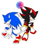  2017 anthro clothing fur gloves hedgehog male mammal shadow_the_hedgehog simple_background solo sonic_(series) sonic_the_hedgehog toony tteum93 video_games 