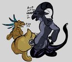  anthro black_penis clothed clothing cum cum_in_ass cum_inside demon duo halo_(series) jackie_demon jackiethedemon kig-yar kiggy legwear male male/male mukihyena penis rubber video_games 