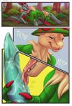  2015 anthro areola balls black_scales blue_eyes breasts breloom bush_(disambiguation) chest_tuft claws comic digital_media_(artwork) female flora_fauna goldenemotions grass green_penis green_scales licking licking_lips looking_back lying male male/female membranous_wings nintendo nipples noivern on_back open_mouth oral outside penis penis_lick plant pok&eacute;mon pok&eacute;mon_(species) red_eyes red_scales scales sex shiny_pok&eacute;mon smile tapering_penis teeth text toe_claws tongue tongue_out tree tuft video_games wings yellow_eyes 
