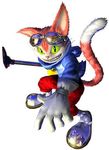  2002 3d_(artwork) 5_fingers action_pose anthro biped blinx blinx_the_time_sweeper blue_clothing blue_topwear cat clothed clothing digital_media_(artwork) dipstick_tail eyewear feline footwear foreshortening front_view full-length_portrait fur gloves goggles goggles_on_head green_eyes grey_nose holding_object humanoid_hands inner_ear_fluff long_tail male mammal multicolored_fur multicolored_tail no_sclera official_art orange_fur orange_tail pants portrait red_bottomwear red_clothing reflection shoes simple_background slit_pupils smile solo standing sweater turtleneck two_tone_fur two_tone_tail unknown_artist vacuum video_games whiskers white_background white_fur white_tail 
