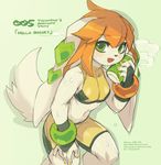  anthro basset_hound breasts can canine dog female freedom_planet freedom_planet_2 fur hair mammal midriff milla_basset navel open_mouth orange_hair simple_background sketch solo sweat tan_fur text tysontan video_games 