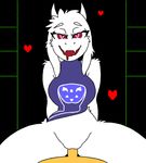  &lt;3 &lt;3_eyes 2017 anthro big_breasts boss_monster breasts caprine clothed clothing cowgirl_(disambiguation) desertkaiju duo faceless_male female fur goat human human_on_anthro interspecies looking_at_viewer male mammal penis sex smile toriel undertale video_games 