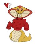  &lt;3 anthro breasts clothed clothing cobra cute female quakebrothers reptile scalie simple_background snake snake_hood solo sweater toony video_games viper_(x-com) white_background x-com 