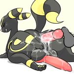  2017 anal animal_genitalia animal_penis anus balls big_butt black_fur butt canine cum disembodied_penis duo eeveelution feral fur huge_butt knot male male/male mammal nintendo pcred566 penis pok&eacute;mon pok&eacute;mon_(species) presenting shadowinfuzion_(shadowdaumbreon) smaller_version_at_source solo_focus umbreon video_games wide_hips 