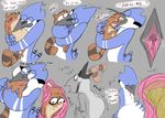  abdominal_bulge anthro avian belly bird blush bulge cartoon_network da~blueguy digestion duo english_text licking looking_down male male/male male_pred male_prey mammal mordecai_(regular_show) nom open_mouth oral_vore procyonid raccoon regular_show rigby_(regular_show) sequence simple_background swallowing text tongue tongue_out vore 
