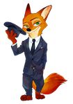  2017 anthro canine clothing disney fox fur male mammal nick_wilde oibib solo zootopia 