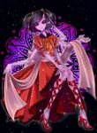  1girl dress extra_arms extra_eyes fangs high_heels legs monster_girl muffet purple_skin solo spider_girl twintails undertale 