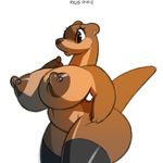  anthro big_breasts big_nipples breasts clothing female huge_breasts legwear mammal mustelid nipple_piercing nipples nude otter piercing simple_background solo thick_thighs thigh_highs voluptuous white_background wide_hips xylas 