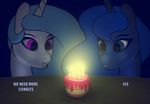  cake candle digital_media_(artwork) duo eqamrd equine food friendship_is_magic hair horn horse mammal my_little_pony pony princess_celestia_(mlp) princess_luna_(mlp) smile text unicorn 