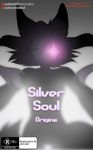  2017 animal_humanoid cat_humanoid clothed clothing comic cover cover_page english_text feline female fur glowing glowing_eyes grey_background hair hi_res humanoid legendary_pok&eacute;mon lugia mammal matemi nintendo patreon pink_eyes pok&eacute;mon pok&eacute;mon_(species) silhouette silver_soul simple_background text video_games 