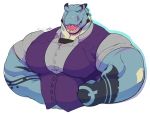  alpha_channel anthro clothed clothing dinosaur huge_muscles looking_at_viewer male muscular muscular_male open_mouth reptile scalie simple_background siriusdog smile solo transparent_background 