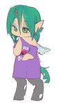  2014 arthropod changeling clothing digital_media_(artwork) english_text female green_eyes green_hair grey_skin hair insect insect_wings ladybug light_skin mt my_little_pony notched_ear satyr shirt simple_background solo t-shirt text white_background wings 