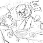  2017 aer0_zer0 clothed clothing dialogue duo earth_pony english_text equine friendship_is_magic hat hi_res horse limestone_pie_(mlp) male mammal my_little_pony pony text 