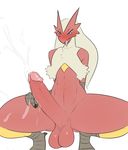  balls big_penis blaziken blush cum cumshot ejaculation erection hands-free humanoid_penis male nintendo open_mouth orgasm pcred566 penis pok&eacute;mon pok&eacute;mon_(species) simple_background solo thick_thighs tongue tongue_out video_games white_background 