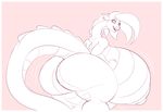  anthro big_breasts breasts dragon female huge_breasts hyper hyper_breasts looking_at_viewer mr.pink nipples nude smile solo standing thick_thighs voluptuous 