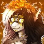  alyavictoria bone female fish flower goth halloween holidays icon marine october plant shark solo sugar_skull zingiber 