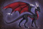  claws cynder digital_media_(artwork) dragon female feral green_eyes horn membranous_wings minerea scalie solo spyro_the_dragon standing stnaidng video_games western_dragon wings 