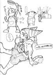  anthro blush clank comic feline fur japanese_text lombax machine male mammal ratchet ratchet_and_clank robot sasara stripes text translation_request video_games 