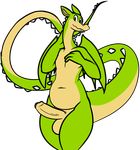  2017 balls belly big_penis cuphead_(game) daniruu dragon erection green_skin grim_matchstick hi_res long_neck long_tail male penis scalie slightly_chubby solo western_dragon 