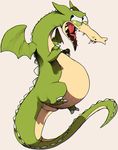  2017 anthro belly chromatic_aberration cuphead_(game) dragon grim_matchstick hi_res male overweight reptile scalie solo sturaptor_(artist) video_games western_dragon wings 