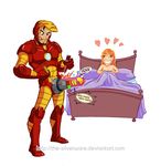  iron_man marvel pepper_potts the-silverware tony_stark 